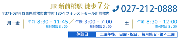 診療時間・休診日